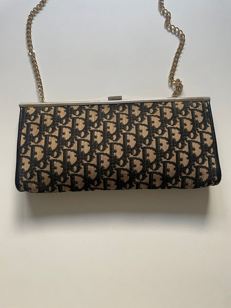 DIOR VINTAGE MONOGRAM BAG ON CHAIN