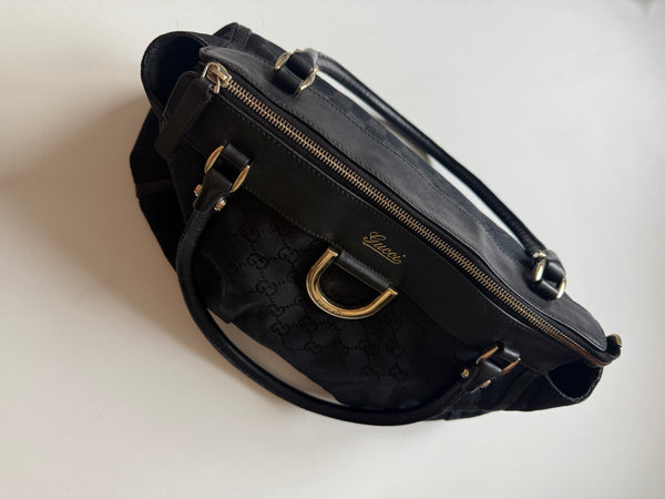 GUCCI D-RING MONOGRAM BAG VINTAGE