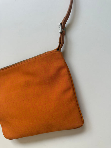 FENDI VINTAGE BAG TRACOLLA ZUCCHINO