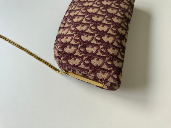 DIOR VINTAGE MONOGRAM BAG ON CHAIN