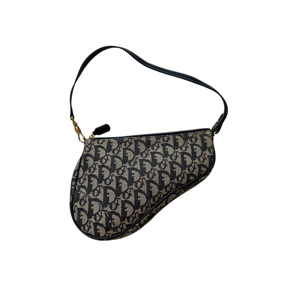 DIOR VINTAGE SADDLE MONOGRAM BAG