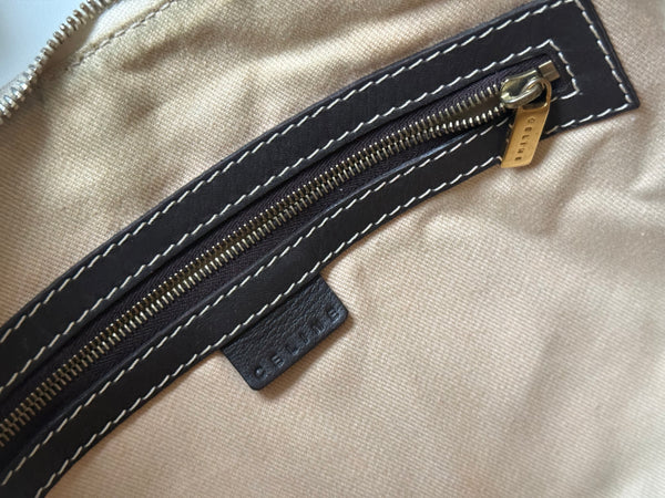 CELINE MACADAM VINTAGE HOBO BAG