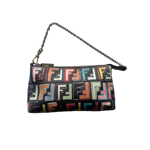 FENDI ZUCCA MULTICOLOR VINTAGE POCHETTE