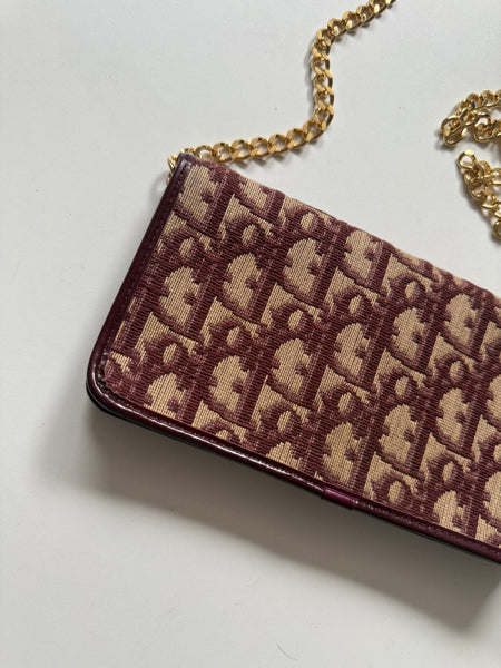 DIOR VINTAGE MONOGRAM BAG ON CHAIN
