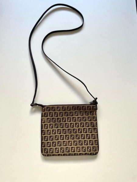 FENDI VINTAGE BAG TRACOLLA ZUCCHINO