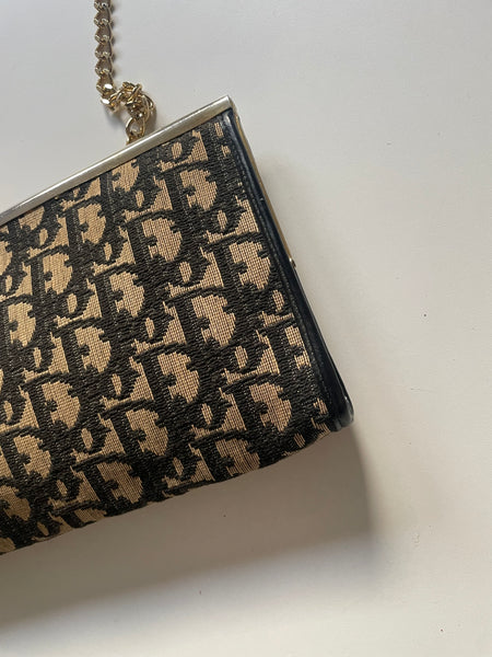 DIOR VINTAGE MONOGRAM BAG ON CHAIN