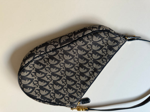 DIOR VINTAGE SADDLE MONOGRAM BAG