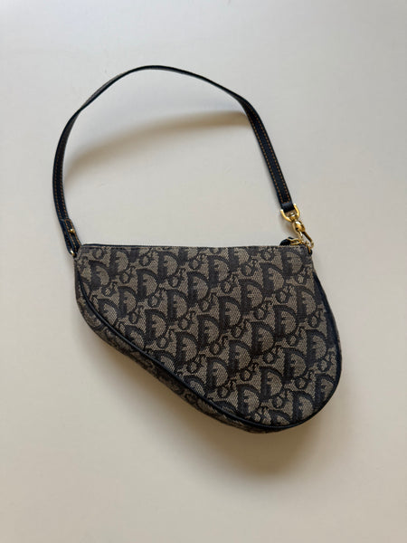 DIOR VINTAGE SADDLE MONOGRAM BAG