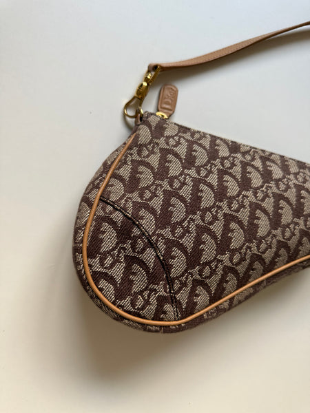 DIOR VINTAGE SADDLE MONOGRAM BAG