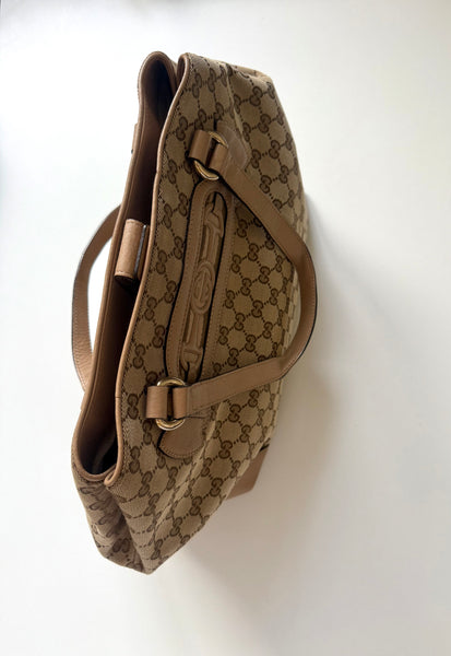 GUCCI DRESSAGE TOTE BAG VINTAGE MONOGRAM