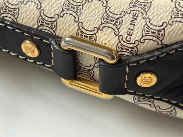 CELINE MACADAM VINTAGE HOBO BAG