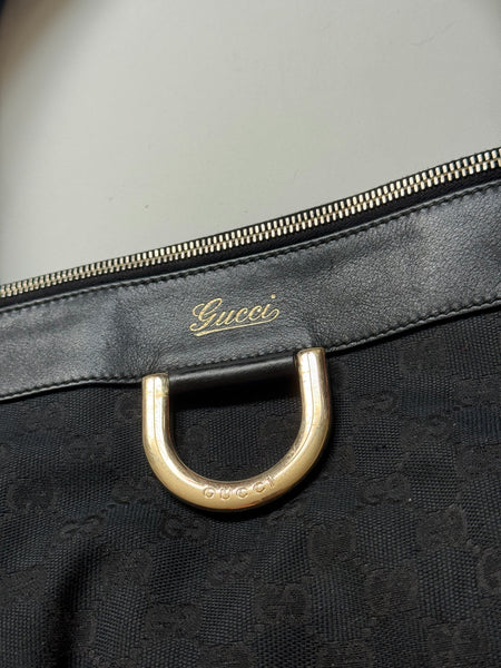 GUCCI D-RING MONOGRAM BAG VINTAGE