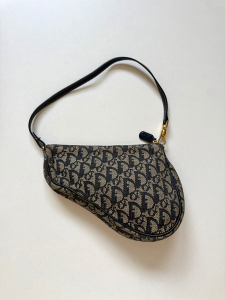 DIOR VINTAGE SADDLE MONOGRAM BAG
