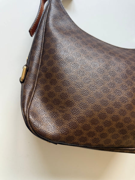 CELINE MACADAM VINTAGE HOBO BAG