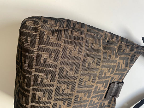 FENDI ZUCCA BAG VINTAGE TRACOLLA