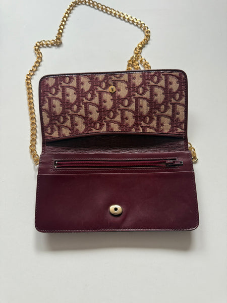 DIOR VINTAGE MONOGRAM BAG ON CHAIN