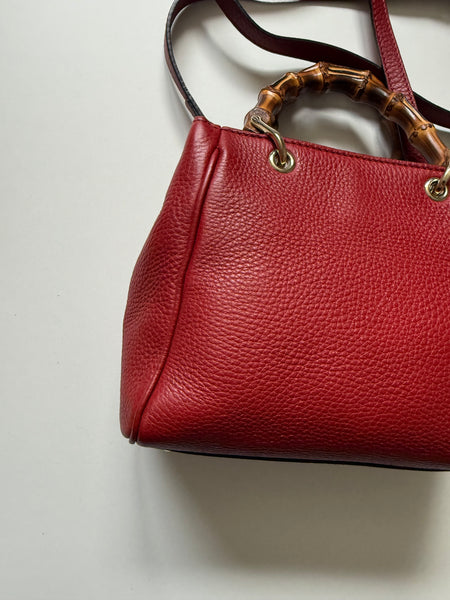 GUCCI BAMBOO MINI SHOPPER TOTE  BAG VINTAGE