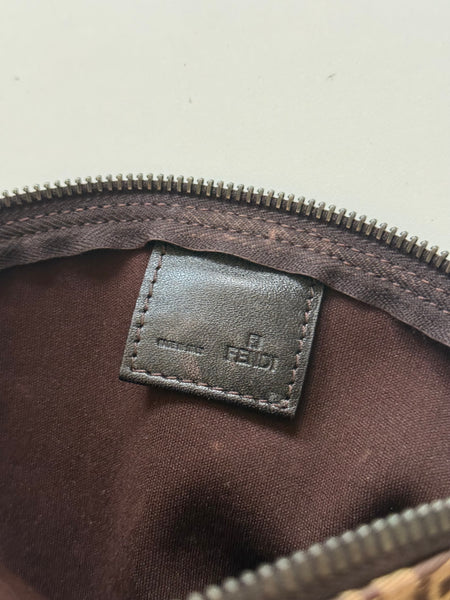 FENDI VINTAGE ZUCCHINO POCHETTE ON CHAIN