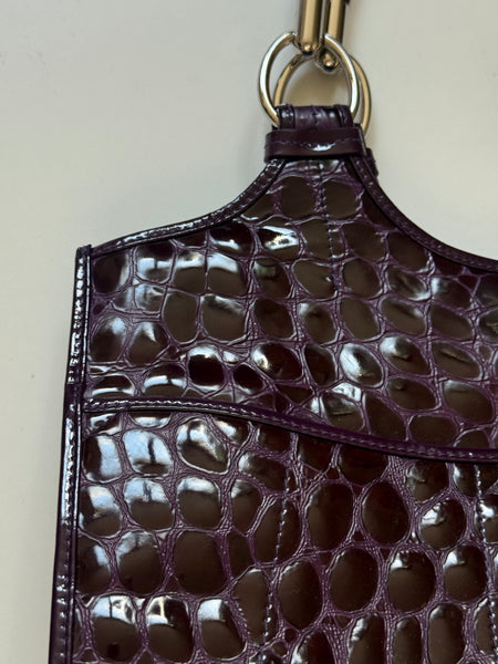 DIOR 61 CROC-STAMPED TOTE FALL/WINTER 2008 VINTAGE BAG