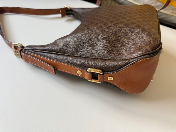 CELINE MACADAM VINTAGE HOBO BAG