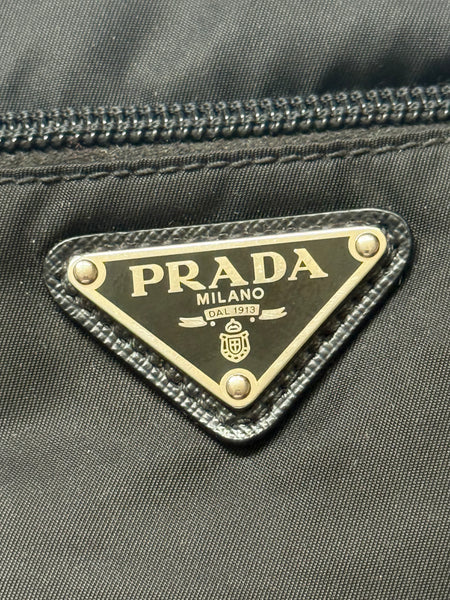 PRADA VINTAGE NYLON FLAT CROSSBODY MESSENGER BAG