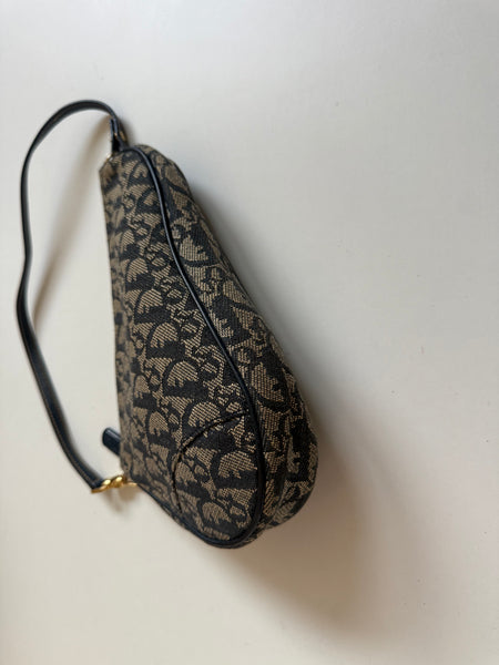 DIOR VINTAGE SADDLE MONOGRAM BAG