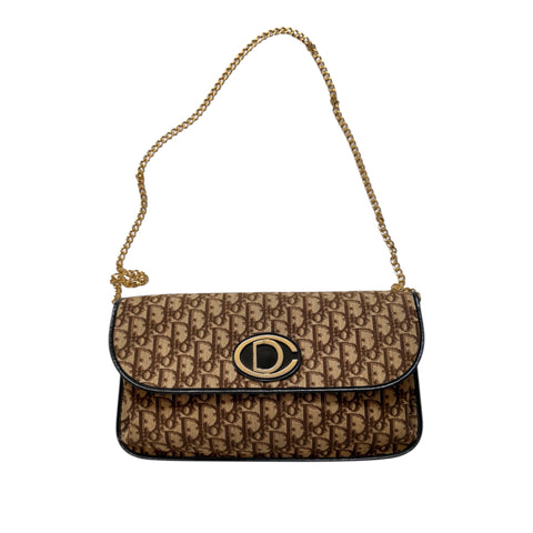DIOR VINTAGE MONOGRAM BAG ON CHAIN