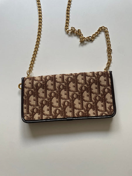 DIOR VINTAGE MONOGRAM BAG ON CHAIN