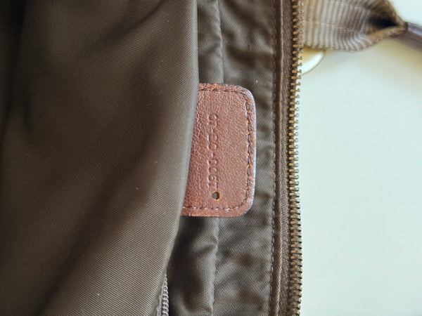 DIOR VINTAGE BAULETTO MONOGRAM BAG