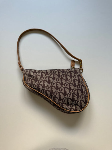 DIOR VINTAGE SADDLE MONOGRAM BAG