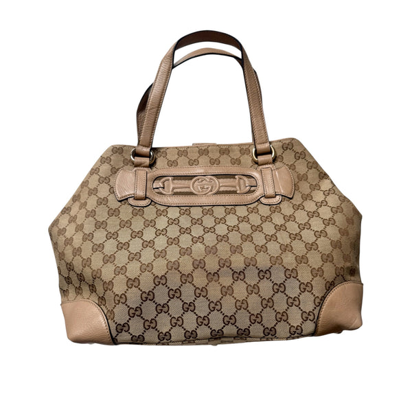 GUCCI DRESSAGE TOTE BAG VINTAGE MONOGRAM
