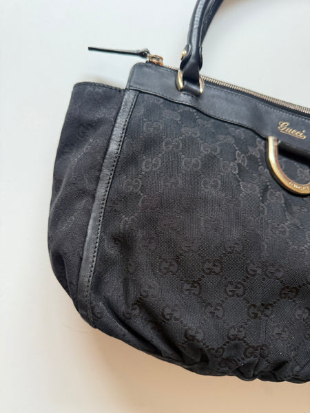 GUCCI D-RING MONOGRAM BAG VINTAGE