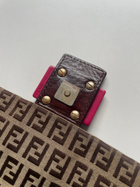 FENDI ZUCCHINO PLASTIC MAMA BAGUETTE VINTAGE