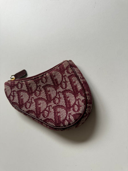 DIOR OBLIQUE SADDLE PORTAMONETE VINTAGE