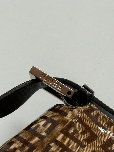 FENDI CRYSTAL VINILE ZUCCHINO MAMA BAGUETTE VINTAGE