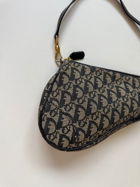 DIOR VINTAGE SADDLE MONOGRAM BAG