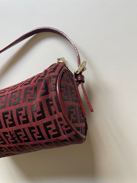 FENDI ZUCCHINO VINTAGE MIDI CILINDRO