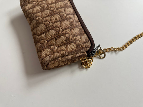 DIOR VINTAGE MONOGRAM BAG ON CHAIN