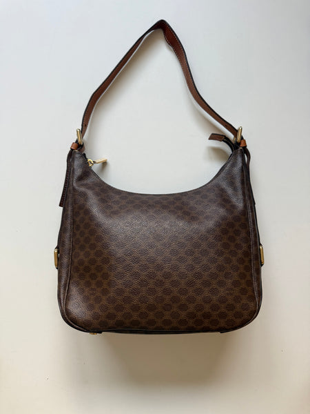 CELINE MACADAM VINTAGE HOBO BAG