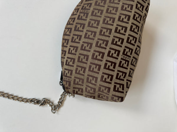 FENDI VINTAGE ZUCCHINO POCHETTE ON CHAIN
