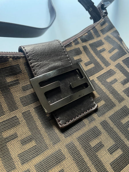 FENDI ZUCCA BAG VINTAGE TRACOLLA