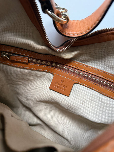 GUCCI CANVAS HORSEBIT BAG VINTAGE