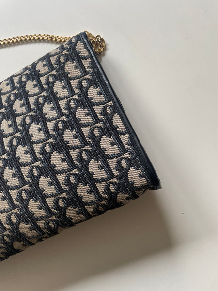 DIOR VINTAGE MONOGRAM BAG ON CHAIN