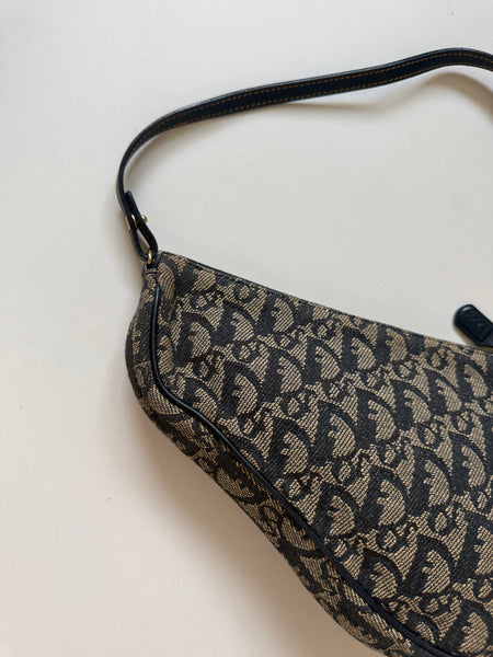 DIOR VINTAGE SADDLE MONOGRAM BAG