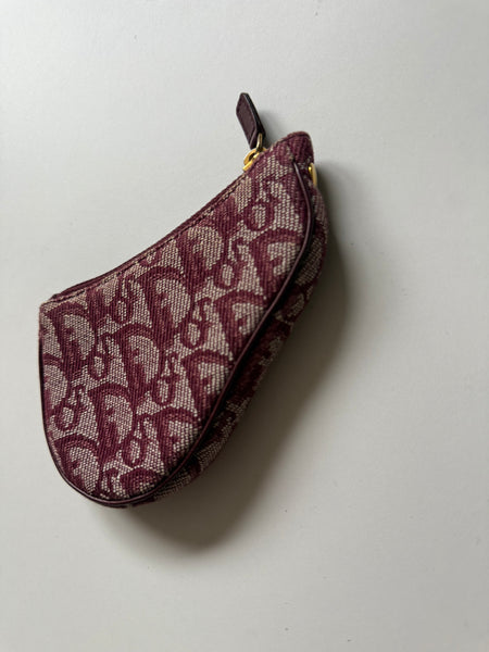 DIOR OBLIQUE SADDLE PORTAMONETE VINTAGE
