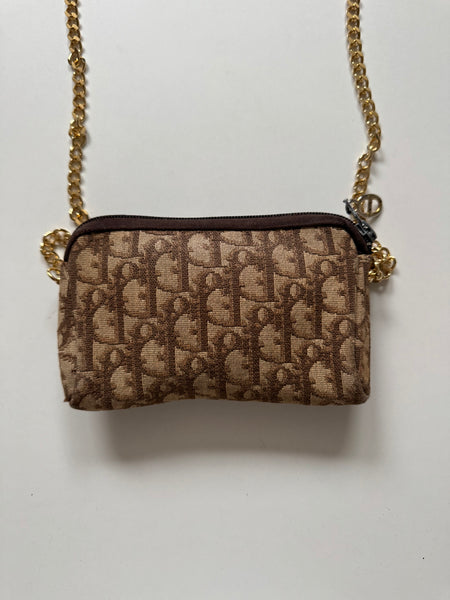 DIOR VINTAGE MONOGRAM BAG ON CHAIN