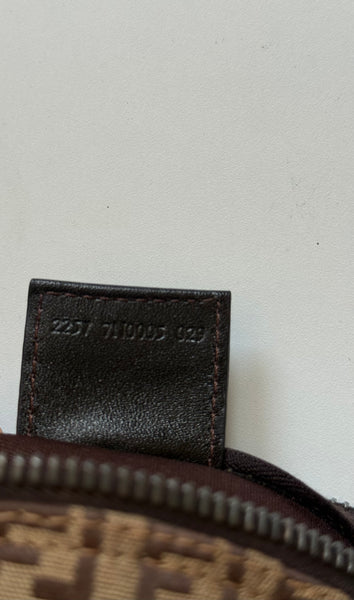 FENDI VINTAGE ZUCCHINO POCHETTE ON CHAIN