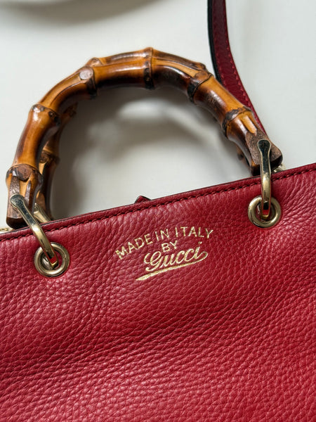 GUCCI BAMBOO MINI SHOPPER TOTE  BAG VINTAGE