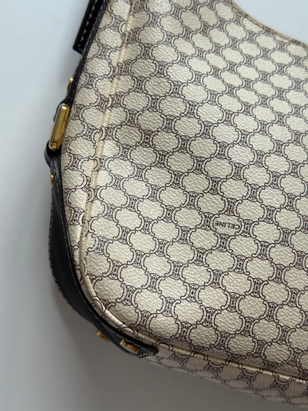 CELINE MACADAM VINTAGE HOBO BAG