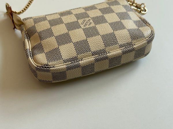 LOUIS VUITTON MINI POCHETTE ACCESSOIRES DAMIER AZUR VINTAGE